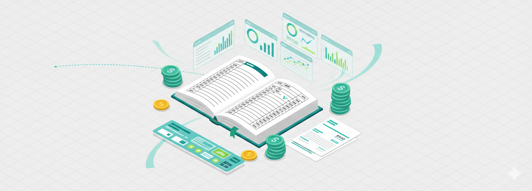 Finance and Analytics Illustration
